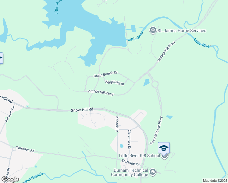 map of restaurants, bars, coffee shops, grocery stores, and more near 1013 Vintage Hill Parkway in Durham