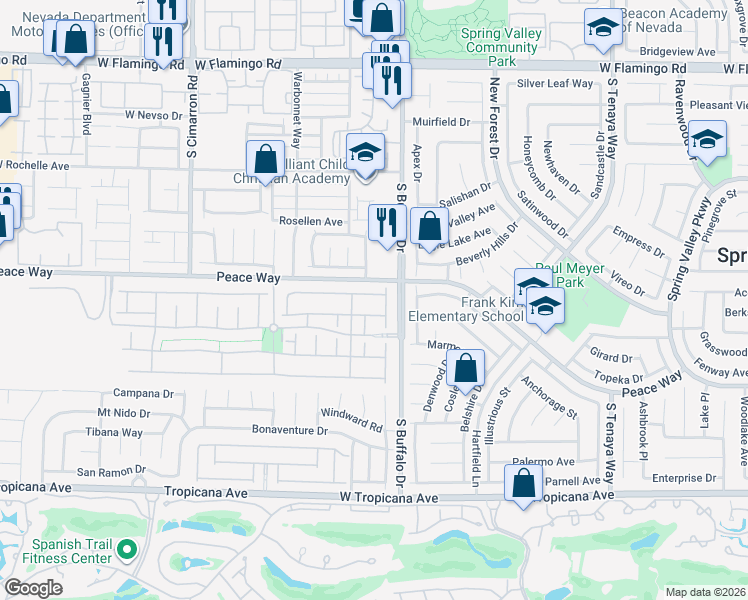 map of restaurants, bars, coffee shops, grocery stores, and more near 4532 Grindle Point Street in Las Vegas