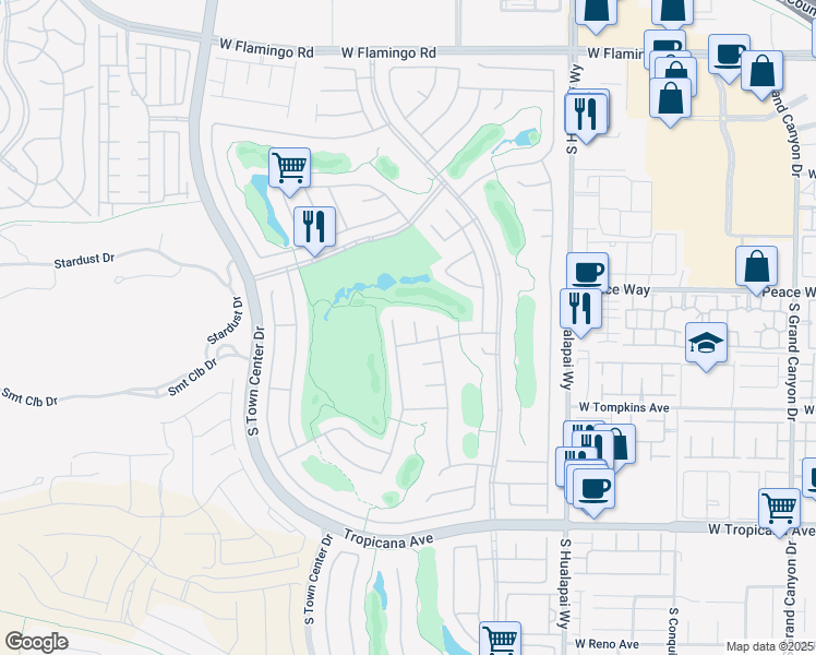 map of restaurants, bars, coffee shops, grocery stores, and more near 4561 Dopo Court in Las Vegas