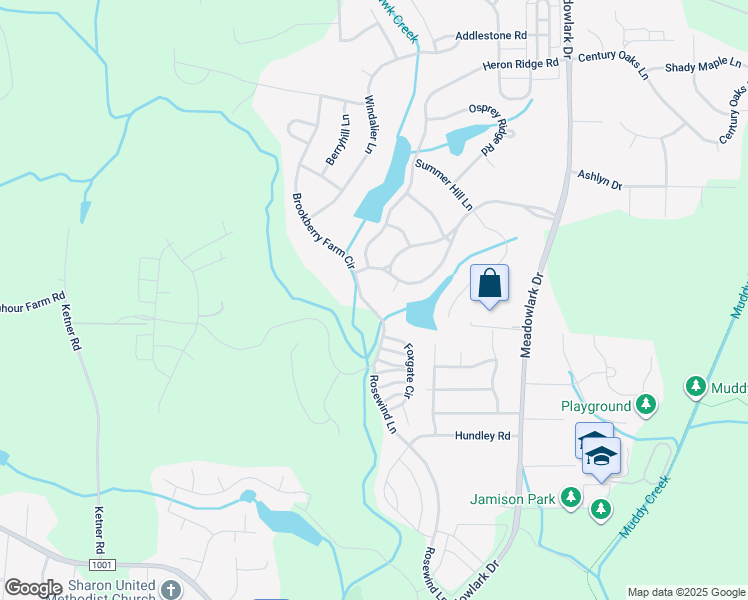 map of restaurants, bars, coffee shops, grocery stores, and more near 683 Brookberry Farm Circle in Winston-Salem