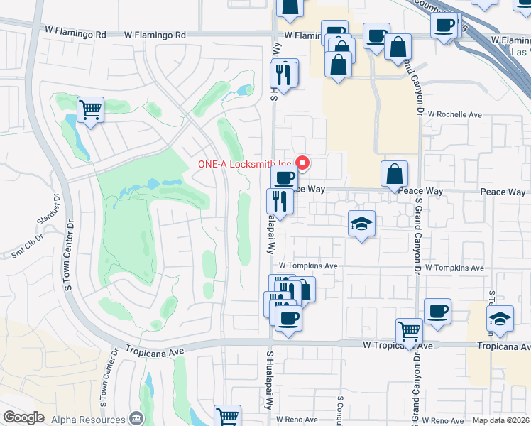 map of restaurants, bars, coffee shops, grocery stores, and more near 4566 Regalo Bello Street in Las Vegas