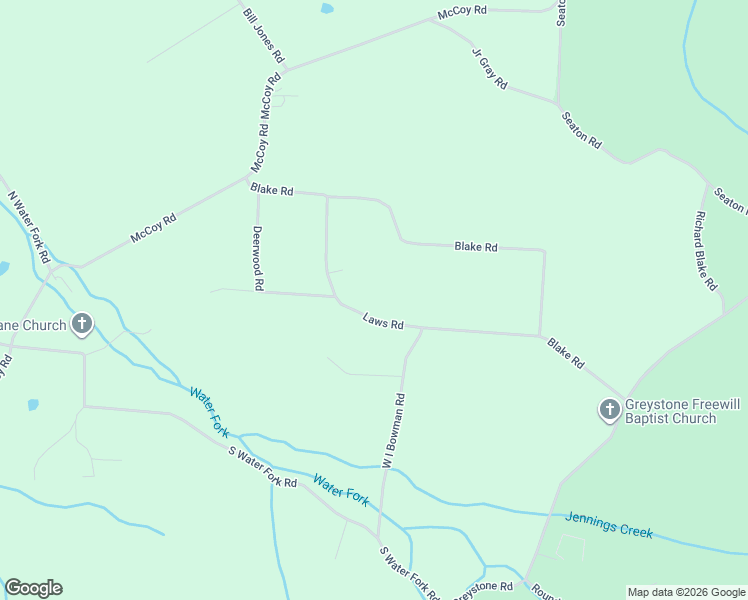 map of restaurants, bars, coffee shops, grocery stores, and more near 311 Laws Road in Greeneville