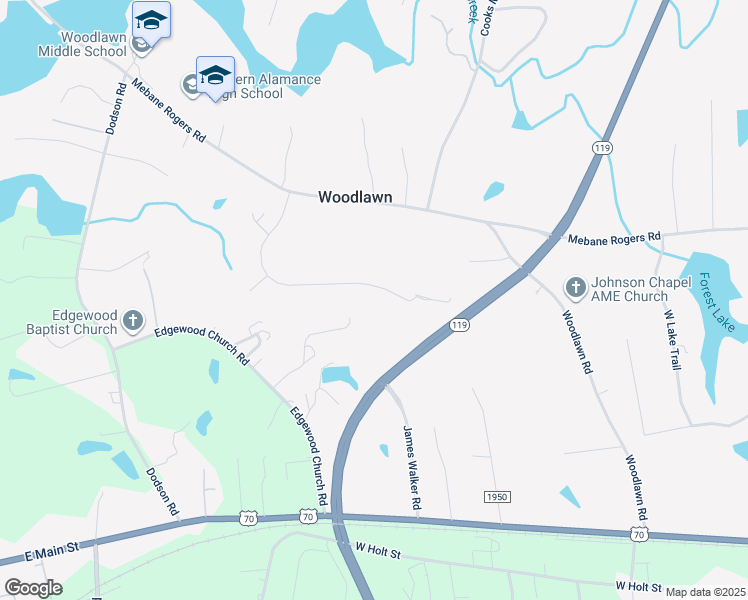 map of restaurants, bars, coffee shops, grocery stores, and more near 330 Canterwood Drive in Mebane