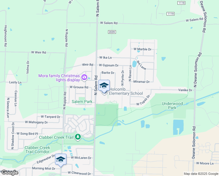 map of restaurants, bars, coffee shops, grocery stores, and more near 2978 North Apatite Drive in Fayetteville