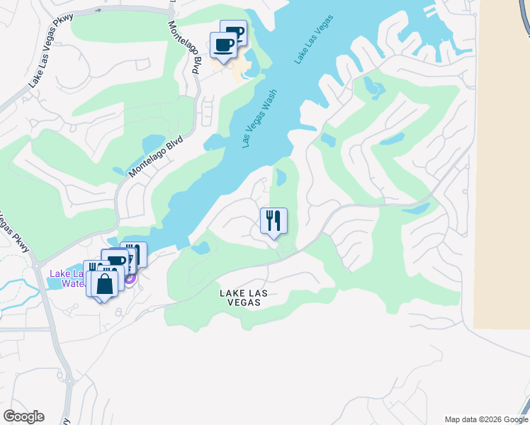 map of restaurants, bars, coffee shops, grocery stores, and more near 14 Grand Corniche Drive in Henderson