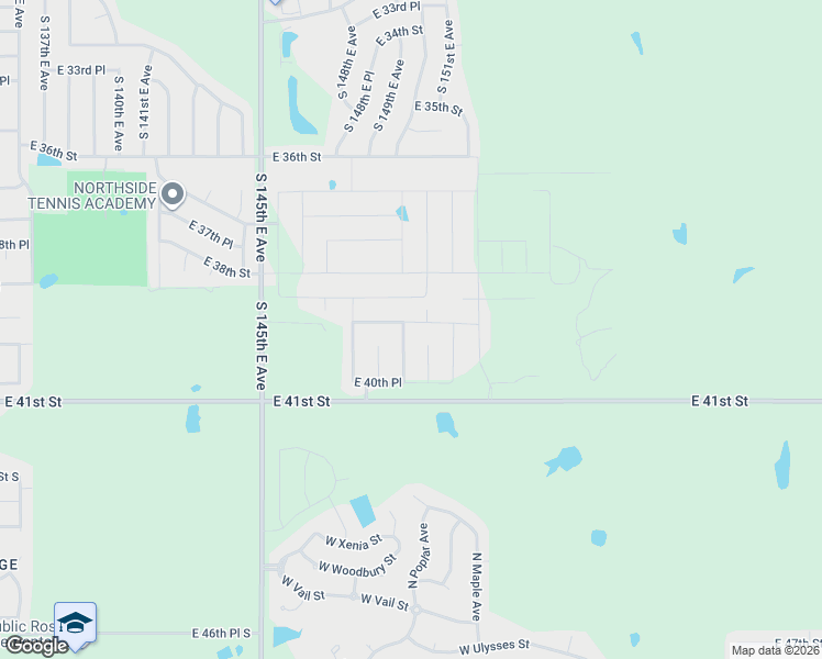 map of restaurants, bars, coffee shops, grocery stores, and more near 3927 South 149th East Avenue in Tulsa