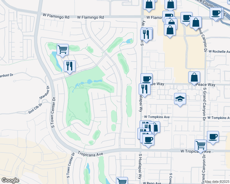 map of restaurants, bars, coffee shops, grocery stores, and more near 4549 Largo Cantata Street in Las Vegas
