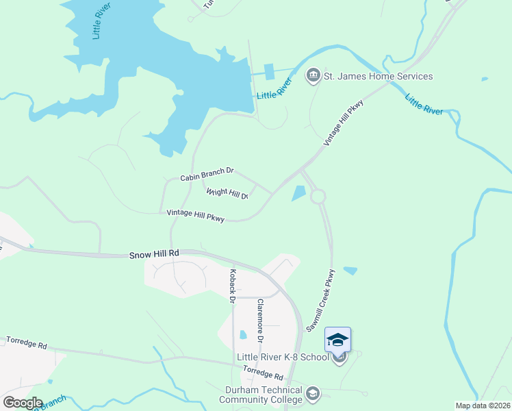 map of restaurants, bars, coffee shops, grocery stores, and more near 1019 Vintage Hill Parkway in Durham