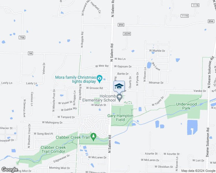 map of restaurants, bars, coffee shops, grocery stores, and more near 3436 Grouse Road in Fayetteville