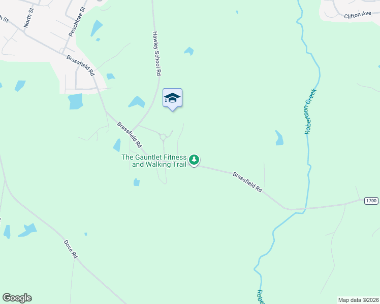 map of restaurants, bars, coffee shops, grocery stores, and more near 2183 Brassfield Road in Creedmoor