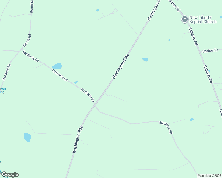 map of restaurants, bars, coffee shops, grocery stores, and more near 8008 Washington Pike in Corryton