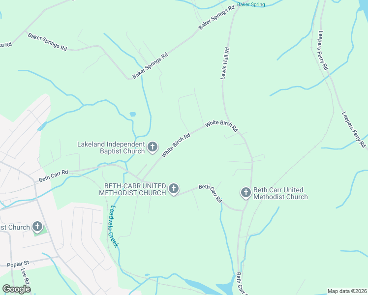 map of restaurants, bars, coffee shops, grocery stores, and more near 3453 White Birch Road in White Pine
