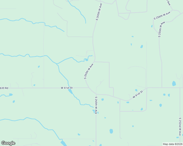 map of restaurants, bars, coffee shops, grocery stores, and more near 3921 South 265th West Avenue in Sand Springs