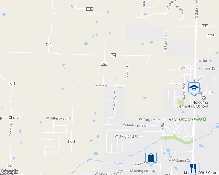map of restaurants, bars, coffee shops, grocery stores, and more near 2959 North Cassius Lane in Fayetteville