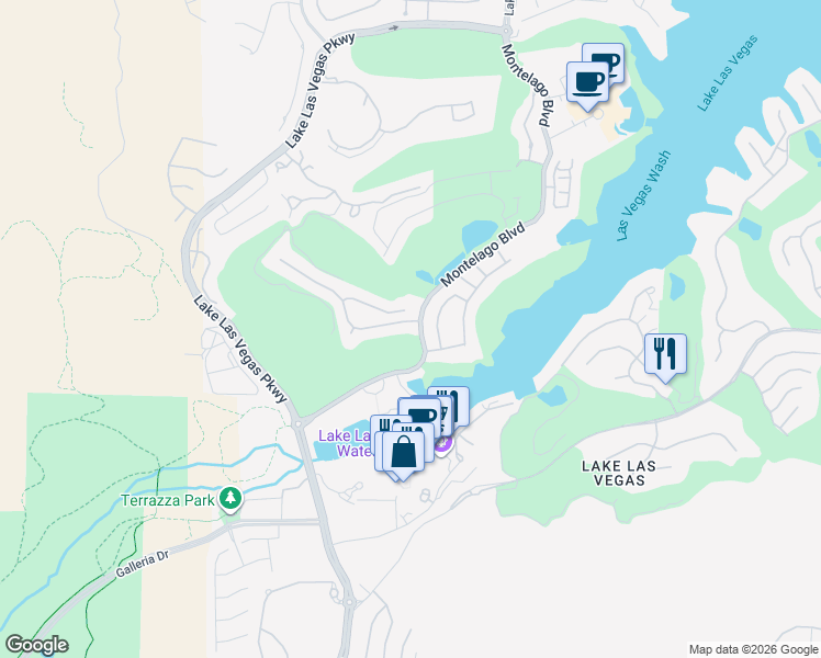 map of restaurants, bars, coffee shops, grocery stores, and more near 55 Avenida Sorrento in Henderson