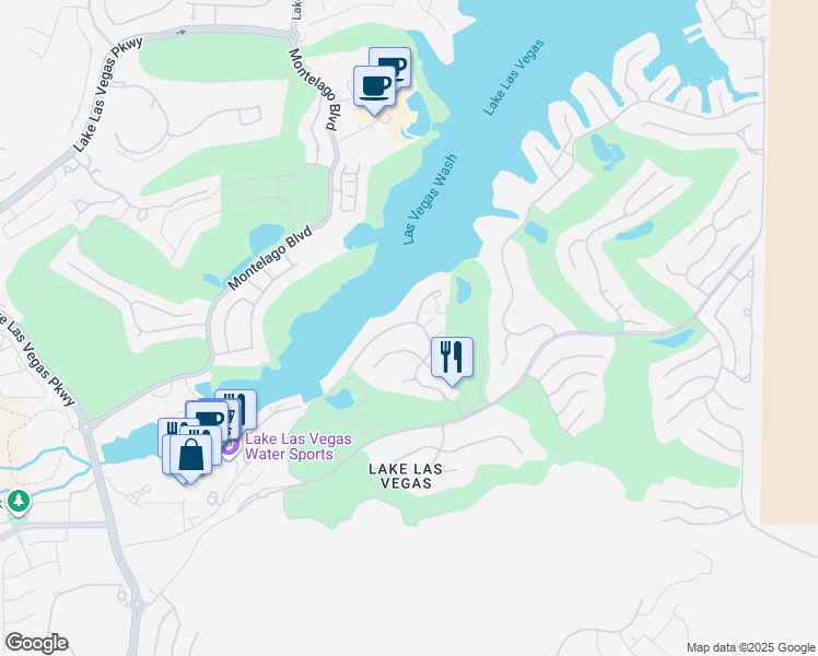 map of restaurants, bars, coffee shops, grocery stores, and more near 21 Grand Corniche Drive in Henderson
