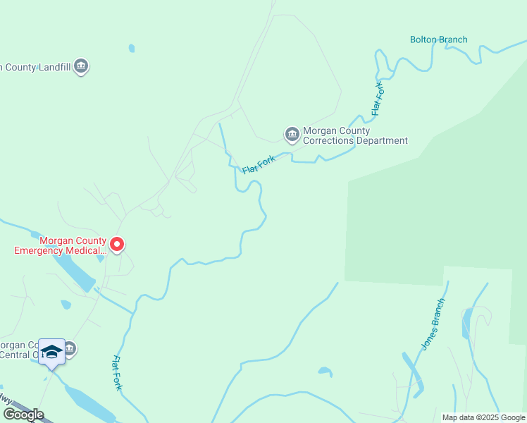 map of restaurants, bars, coffee shops, grocery stores, and more near 541 Wayne Cotton Morgan Drive in Wartburg