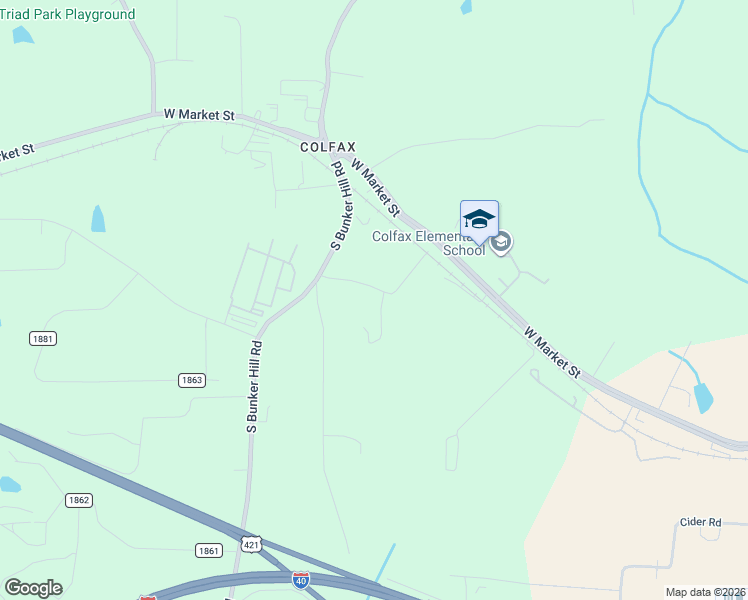 map of restaurants, bars, coffee shops, grocery stores, and more near 210 Krusinski Lane in Colfax
