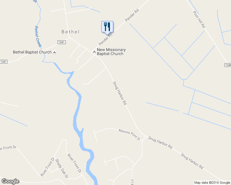 map of restaurants, bars, coffee shops, grocery stores, and more near 544 Snug Harbor Road in Hertford