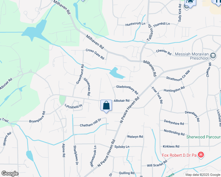 map of restaurants, bars, coffee shops, grocery stores, and more near 1016 Beecher Road in Winston-Salem