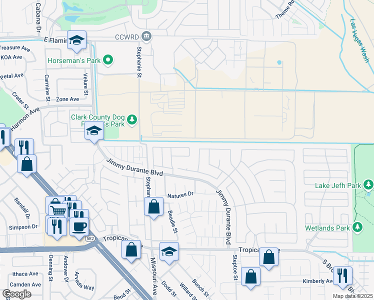 map of restaurants, bars, coffee shops, grocery stores, and more near 5955 Sassy Rose Drive in Las Vegas
