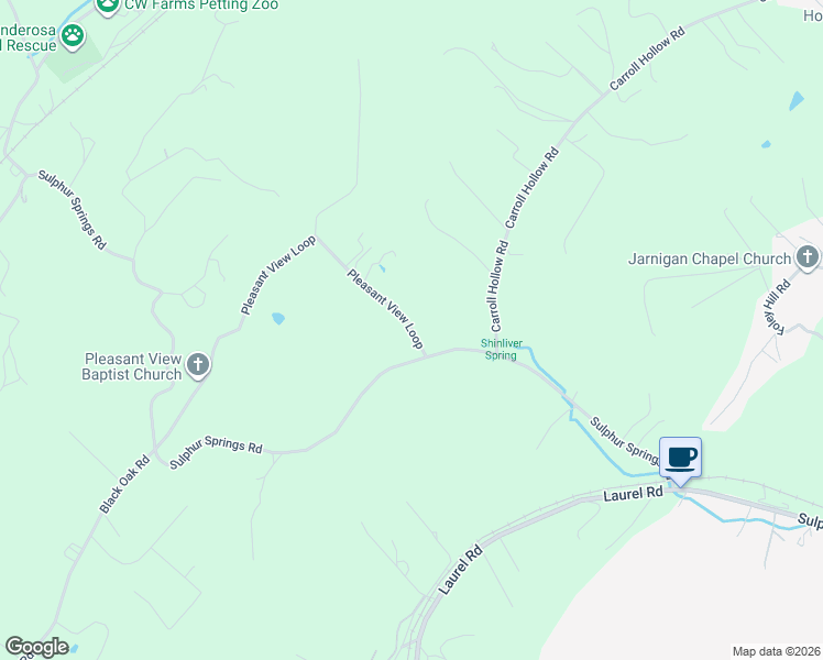 map of restaurants, bars, coffee shops, grocery stores, and more near 109 Pleasant View Loop in Clinton