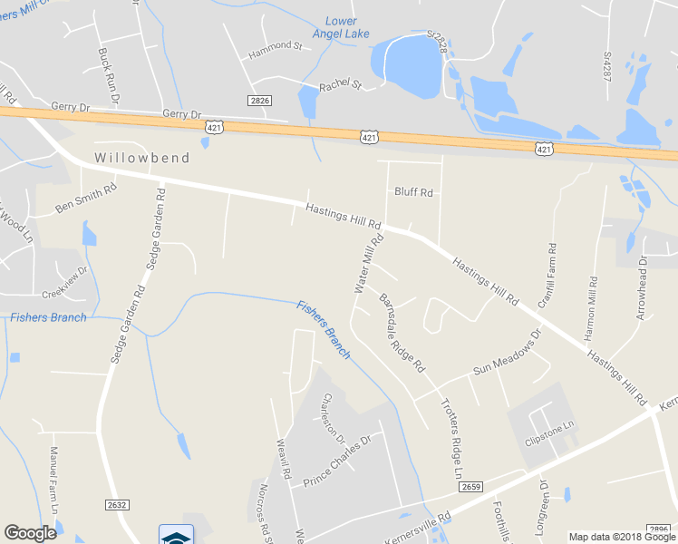 map of restaurants, bars, coffee shops, grocery stores, and more near 472 Hastings Hill Road in Kernersville
