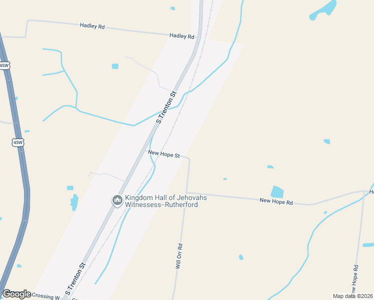 map of restaurants, bars, coffee shops, grocery stores, and more near 314 New Hope Road in Rutherford