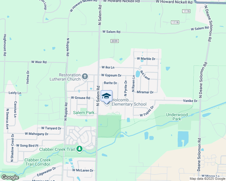 map of restaurants, bars, coffee shops, grocery stores, and more near 3030 North Apatite Drive in Fayetteville
