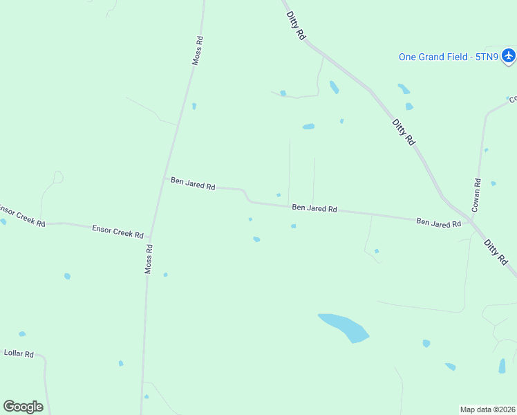 map of restaurants, bars, coffee shops, grocery stores, and more near 5309 Ben Jared Road in Baxter