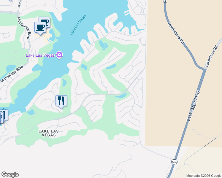 map of restaurants, bars, coffee shops, grocery stores, and more near 3 Rue Allard Way in Henderson