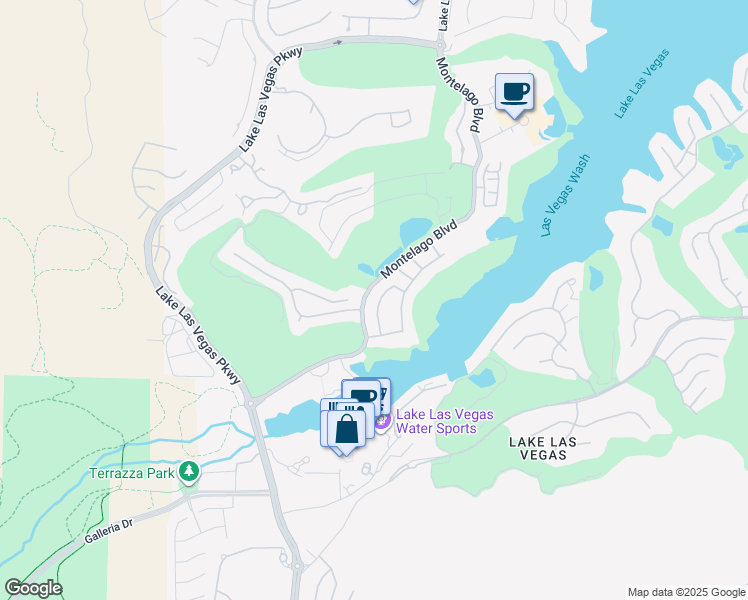 map of restaurants, bars, coffee shops, grocery stores, and more near 53 Garibaldi Way in Henderson
