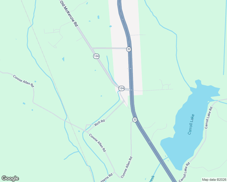 map of restaurants, bars, coffee shops, grocery stores, and more near 95 Old McKenzie Road in McKenzie