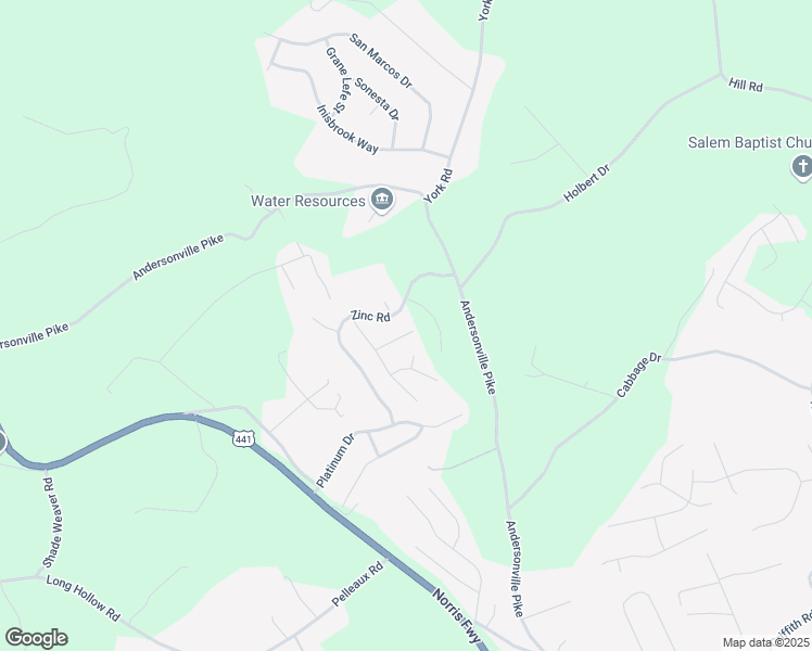 map of restaurants, bars, coffee shops, grocery stores, and more near 4429 Castlestone Lane in Knoxville