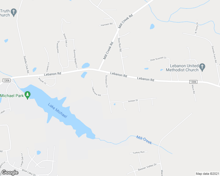 map of restaurants, bars, coffee shops, grocery stores, and more near 1321 Sundown Drive in Mebane