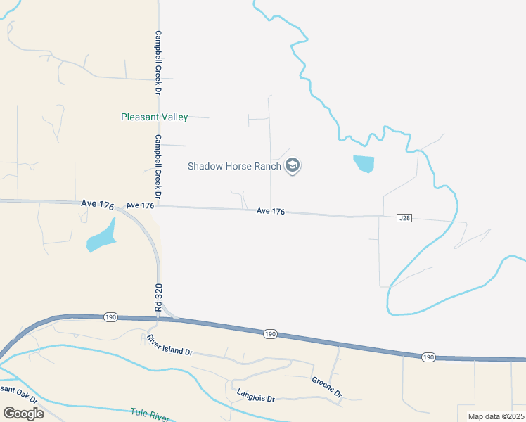 map of restaurants, bars, coffee shops, grocery stores, and more near 32152-32176 Ave 176 in Springville