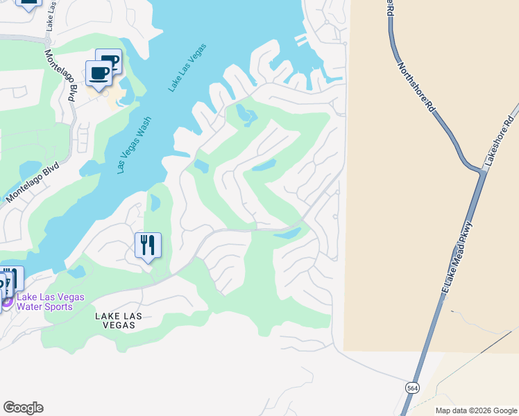 map of restaurants, bars, coffee shops, grocery stores, and more near 3 Rue Allard Way in Henderson