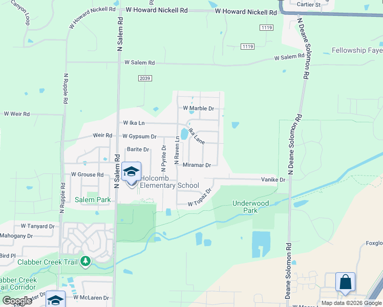 map of restaurants, bars, coffee shops, grocery stores, and more near 3062 West Verona Lane in Fayetteville