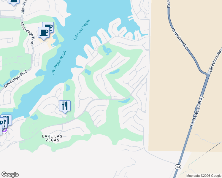 map of restaurants, bars, coffee shops, grocery stores, and more near 3 Rue Allard Way in Henderson
