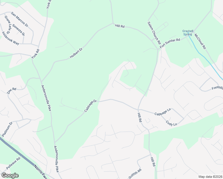 map of restaurants, bars, coffee shops, grocery stores, and more near 4409 Cabbage Drive in Knoxville