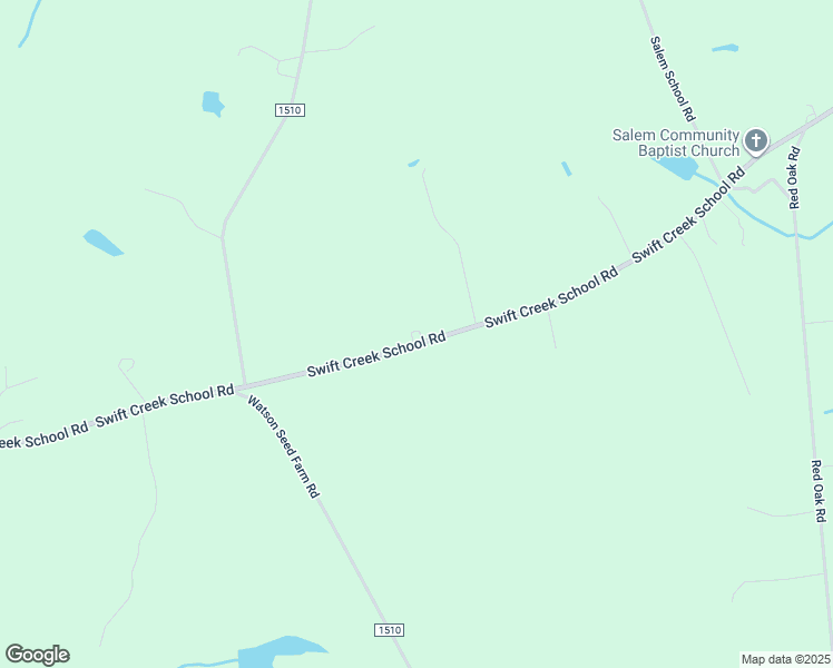 map of restaurants, bars, coffee shops, grocery stores, and more near 3680 Swift Creek School Road in Whitakers