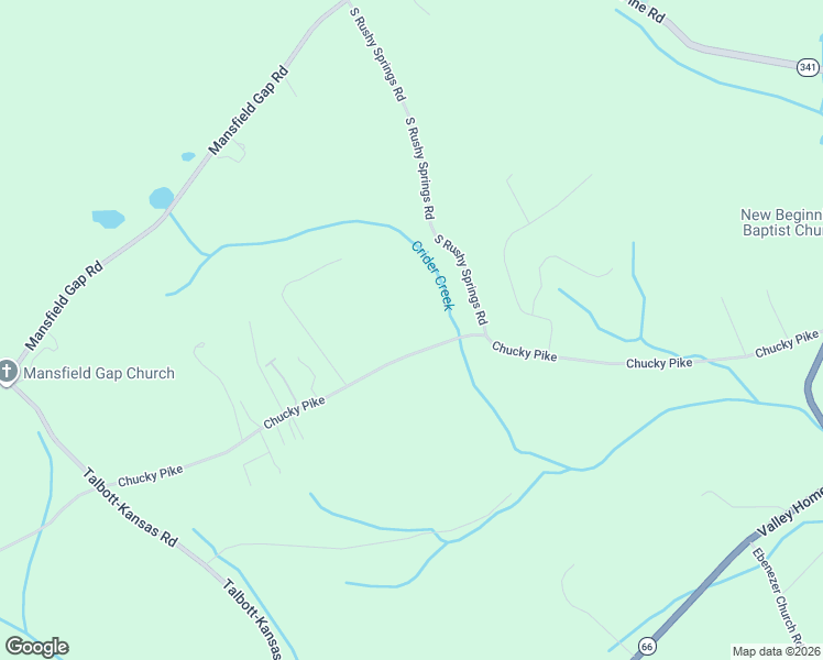 map of restaurants, bars, coffee shops, grocery stores, and more near 672 S Chucky Pike in Jefferson