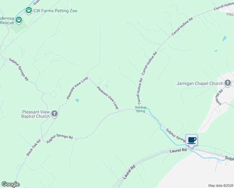 map of restaurants, bars, coffee shops, grocery stores, and more near 109 Pleasant View Loop in Clinton