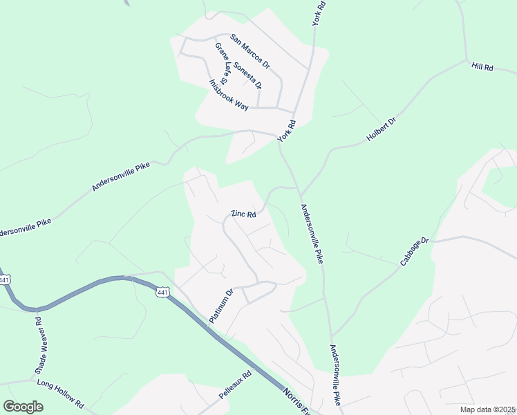 map of restaurants, bars, coffee shops, grocery stores, and more near 4429 Castlestone Lane in Knoxville