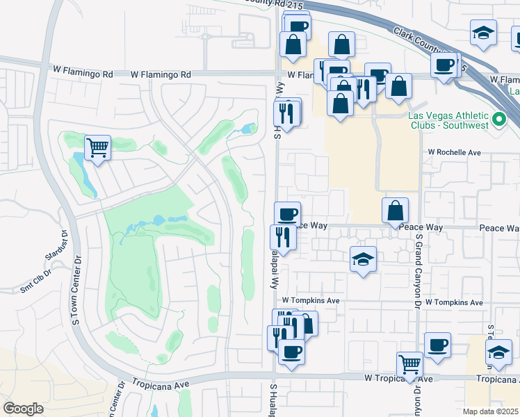 map of restaurants, bars, coffee shops, grocery stores, and more near 4459 Regalo Bello Street in Las Vegas