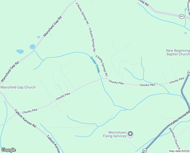 map of restaurants, bars, coffee shops, grocery stores, and more near 672 South Chucky Pike in Jefferson