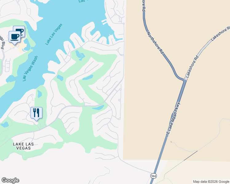 map of restaurants, bars, coffee shops, grocery stores, and more near 44 Caminito Amore in Henderson