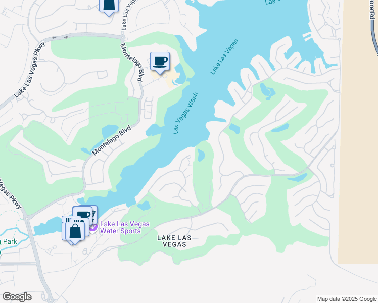 map of restaurants, bars, coffee shops, grocery stores, and more near 14 Rue Promenade Way in Henderson