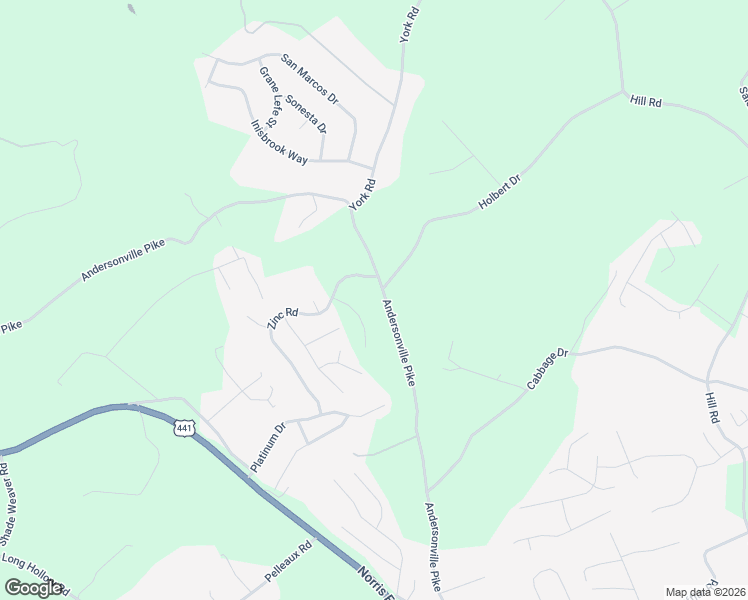 map of restaurants, bars, coffee shops, grocery stores, and more near 4530 Ironstone Lane in Knoxville