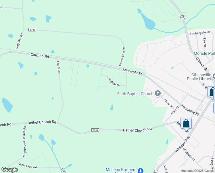 map of restaurants, bars, coffee shops, grocery stores, and more near 90 Falcon Court in Gibsonville